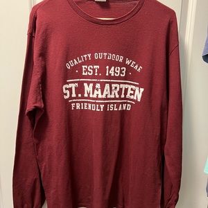 St. Maarten long sleeve T-Shirt, Sz M